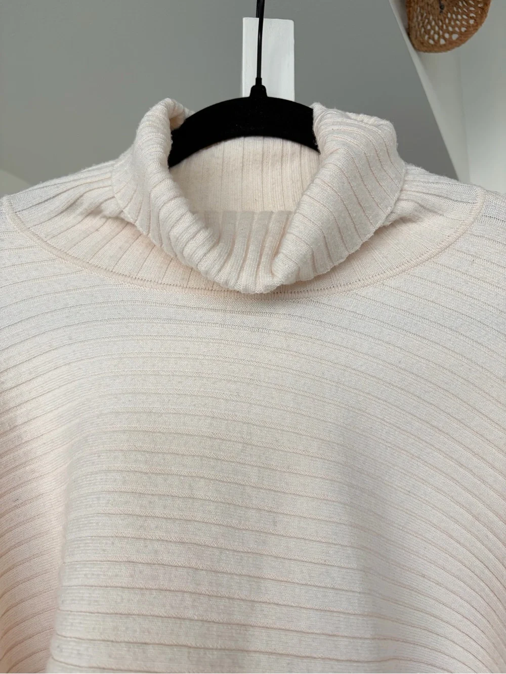 Free People Billie Mock Neck Sweater Cream Size Medium